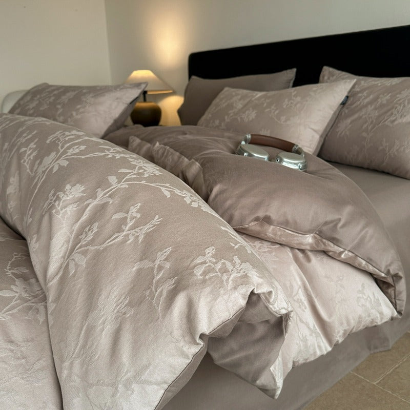 Cotton Bedding Set with Duvet Cover, Sheet and Pillowcase