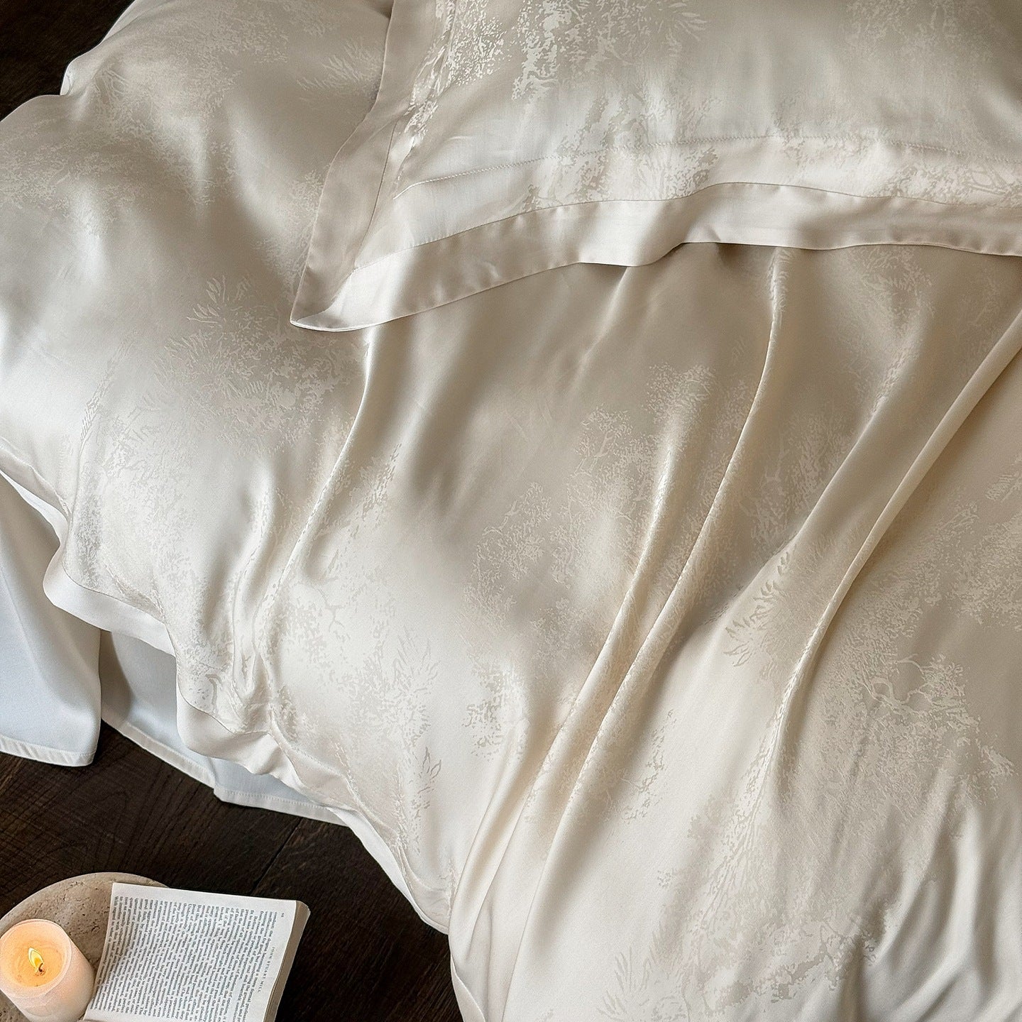 Tencel Bedding Set with Duvet Cover Sheet and Pillowcases