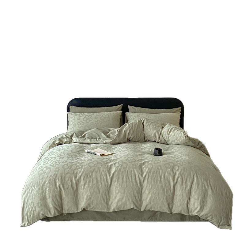 Cotton Bedding Set with Duvet Cover, Sheet and Pillowcase