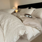 Cotton Bedding Set with Duvet Cover, Sheet and Pillowcase