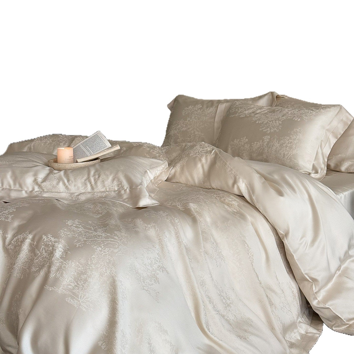 Tencel Bedding Set with Duvet Cover Sheet and Pillowcases