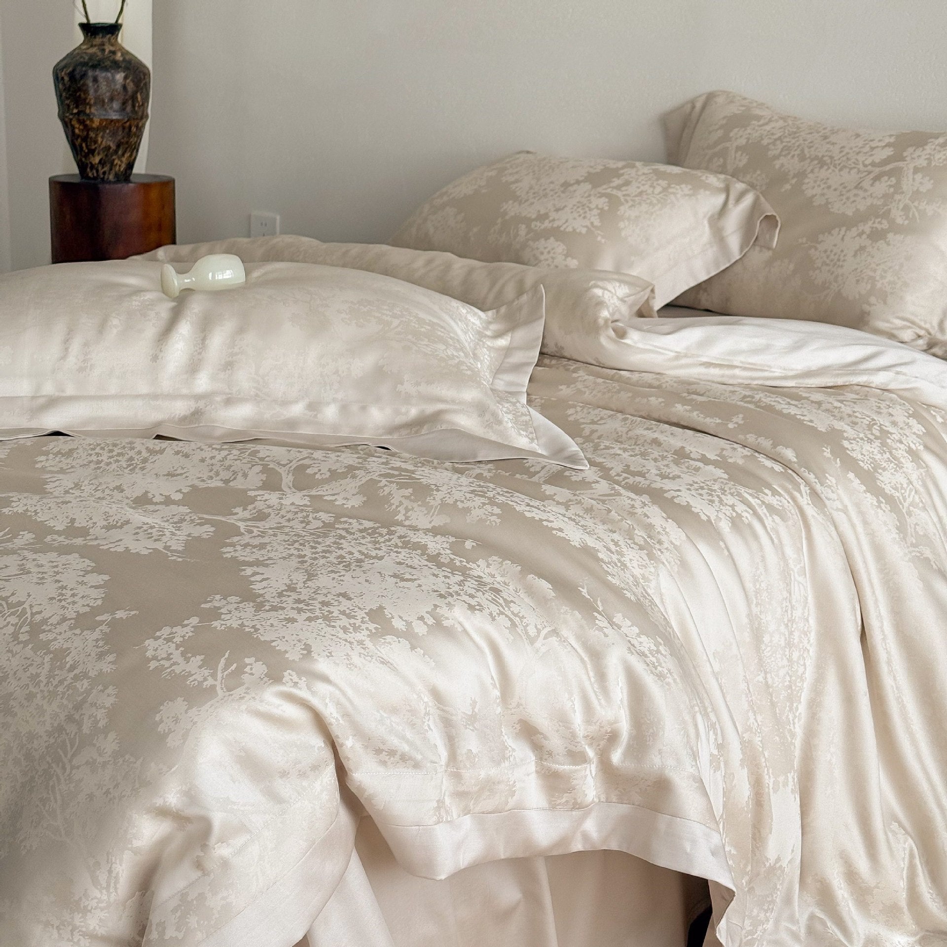 Tencel Bedding Set with Duvet Cover Sheet and Pillowcases