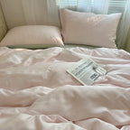Silk Like Bedding Set with Duvet Cover and Sheet