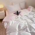 Silk Like Bedding Set with Duvet Cover and Sheet
