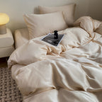 Silk Like Bedding Set with Duvet Cover and Sheet