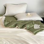 Silk Like Bedding Set with Duvet Cover and Sheet