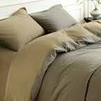 Cotton Bedding Set with Duvet Cover, Sheet and Pillowcase