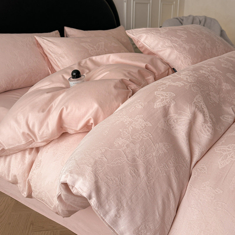 Cotton Bedding Set with Duvet Cover, Sheet and Pillowcase