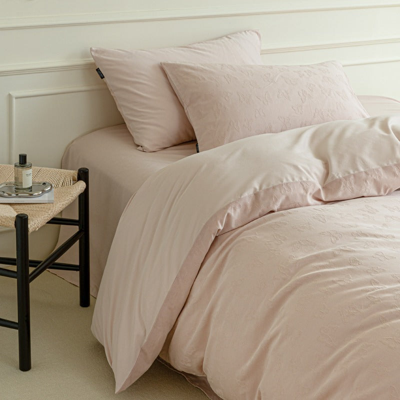 Cotton Bedding Set with Duvet Cover, Sheet and Pillowcase
