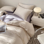 Silk Like Bedding Set with Duvet Cover and Sheet