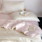 Silk Like Bedding Set with Duvet Cover and Sheet