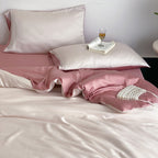 Silk Like Bedding Set with Duvet Cover and Sheet